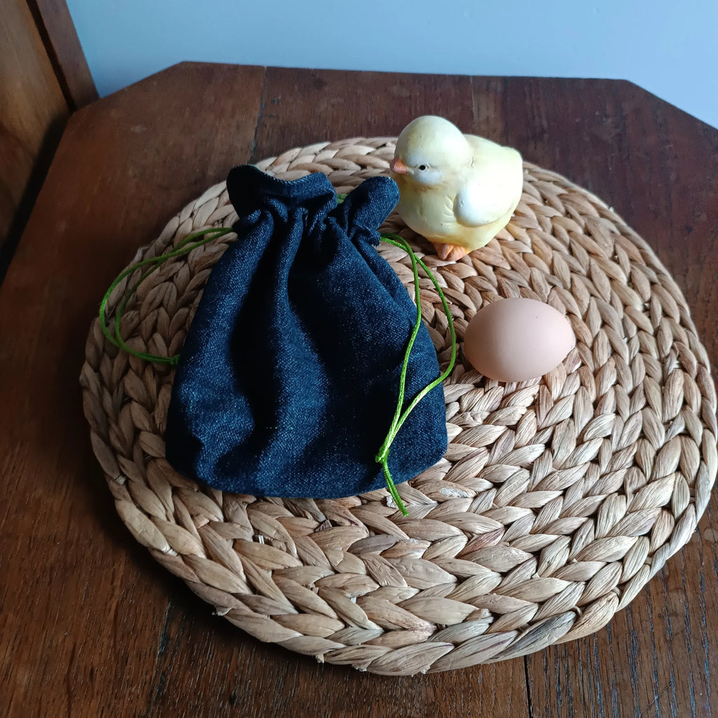 Pochon de pâques Récup’ Tissu de Lili - Sac de pâques - pâques 2025 - chasse aux œufs - sac pour Pâques - cadeau de Pâques - Pâques en 2025 - cadeau Pâques enfant - cadeau Pâques adulte