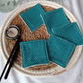 Lingettes démaquillantes - lingettes lavables - lingettes réutilisable - accessoires zéro déchet - lingettes écoresponsable - lingettes éponge de bambou - lingette démaquillante lavable - lot de 5 lingettes démaquillantes lavables – lingettes lavables démaquillantes de Récup’ Tissu de Lili