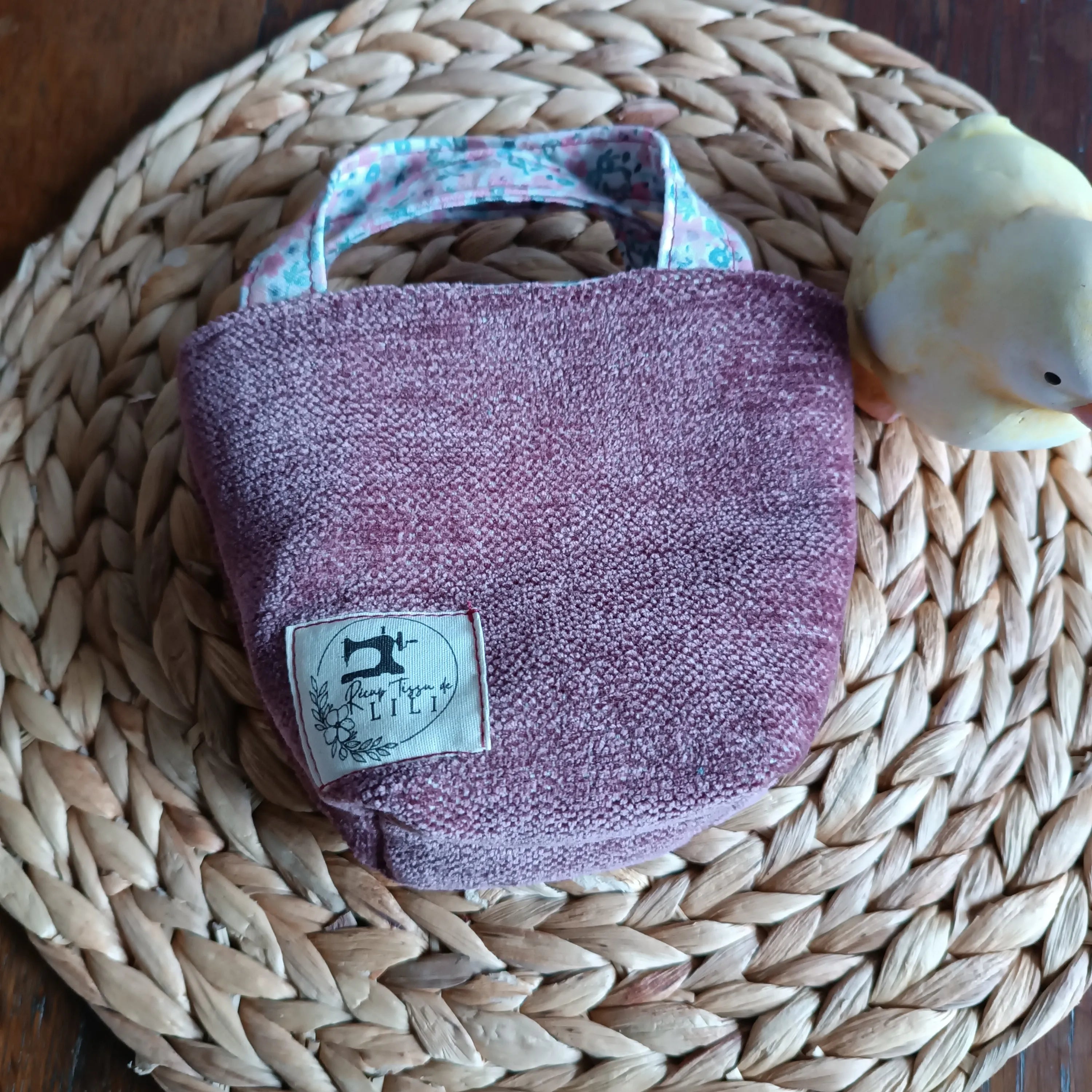 Panier de pâques de Récup’ Tissu de Lili - pâques 2026 - chasse aux œufs - sac pour Pâques - cadeau de Pâques - Pâques en 2026 - cadeau Pâques enfant - décoration paques artisanale