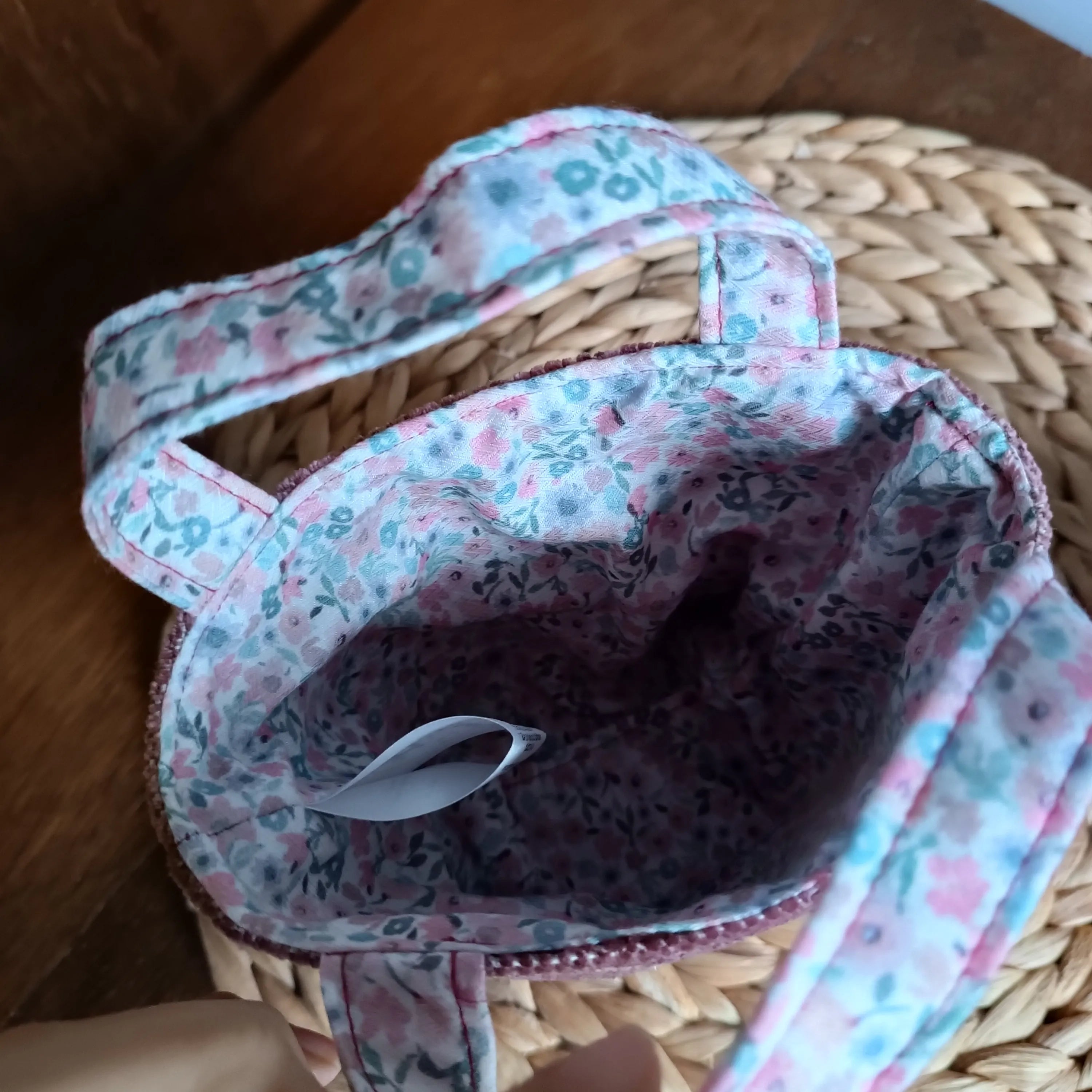 Panier de pâques de Récup’ Tissu de Lili - pâques 2026 - chasse aux œufs - sac pour Pâques - cadeau de Pâques - Pâques en 2026 - cadeau Pâques enfant - décoration paques artisanale